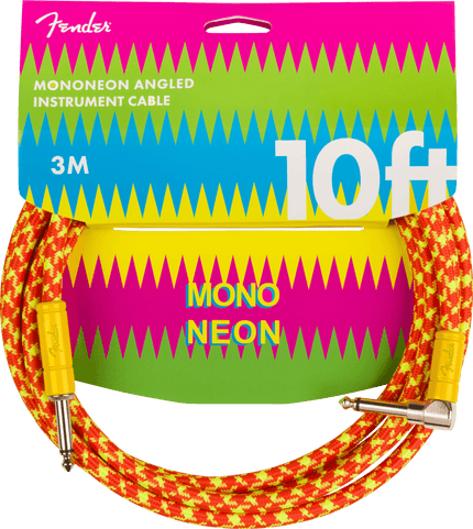 Fender MonoNeon 3m Turuncu Enstrüman Kablosu