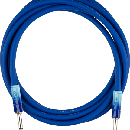 Fender Ombré Düz/Düz Uçlu 3m Belair Mavi Enstrüman Kablosu