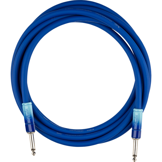 Fender Ombré Straight/Flat End 3m Belair Blue Instrument Cable