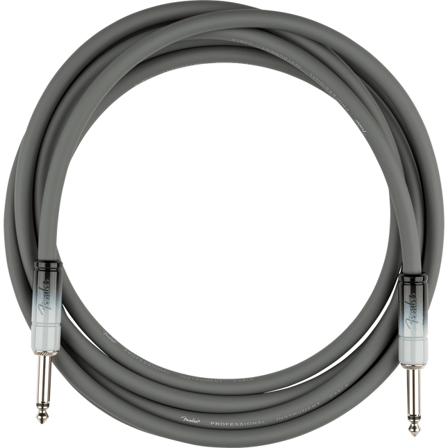 Fender Ombré Straight/Flat End 3m Silver Smoke Instrument Cable