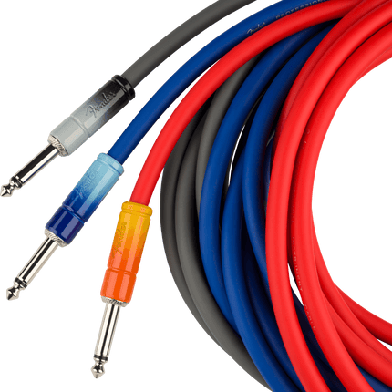 Fender Ombré Düz/Düz Uçlu 3m Silver Smoke Enstrüman Kablosu