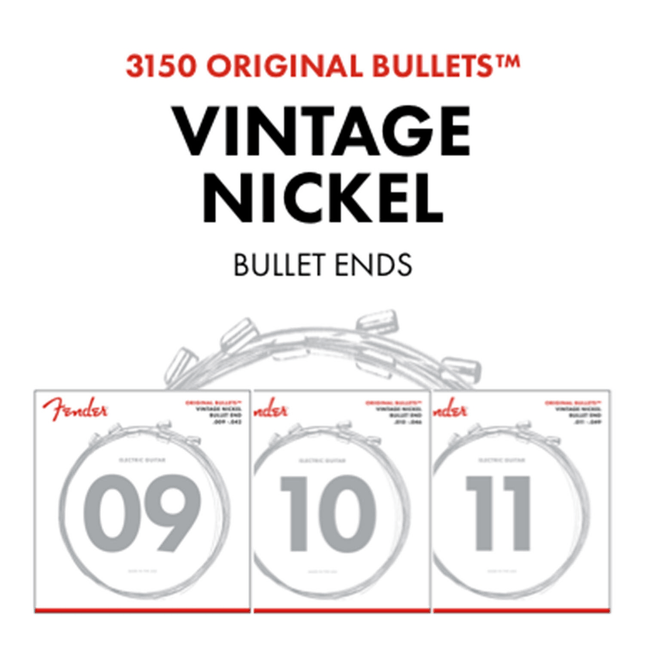 Fender Original Bullet 3150R Pure Nickel .010-.046 Electric Guitar String