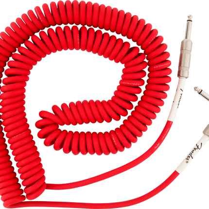 Fender Original Coil Cable Straight/L End 9m Daphne Blue Instrument Cable