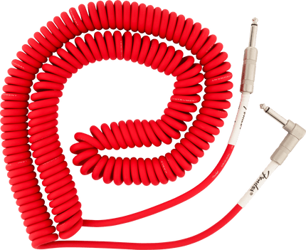 Fender Original Coil Cable Straight/L End 9m Daphne Blue Instrument Cable