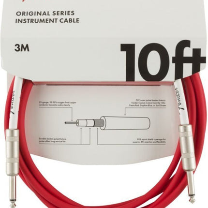 Fender Original 3m Fiesta Red Instrument Cable
