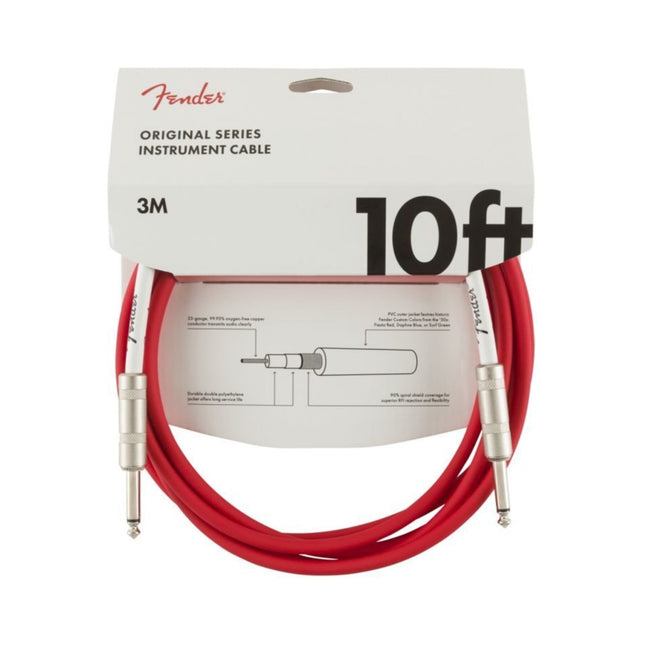 Fender Original 3m Fiesta Red Instrument Cable