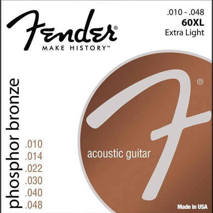 Fender Phosphor Bronze Akustik Gitar Teli Ball End 60XL .010-.048  0730060402
