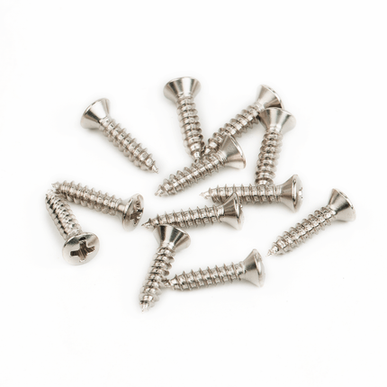 Fender Pickguard/Vintage Bridge Cover Screws Sheet Metal 4 X 1/2 Oval Head 12 Gitar Yedek Parça