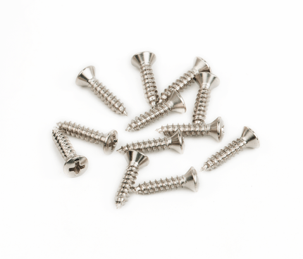 Fender Pickguard/Vintage Bridge Cover Screws Sheet Metal 4 X 1/2 Oval Head 12 Gitar Yedek Parça