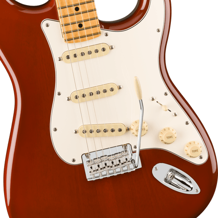 Fender Player II Stratocaster Chambered Mahogany Gövde Akçaağaç Klavye Transparent Mocha Burst Elektro Gitar