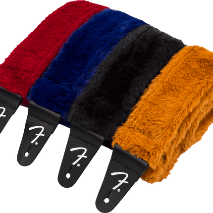 Fender Poodle Plush Red Guitar Strap