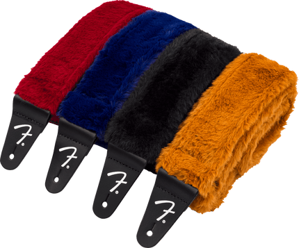 Fender Poodle Plush Red Guitar Strap