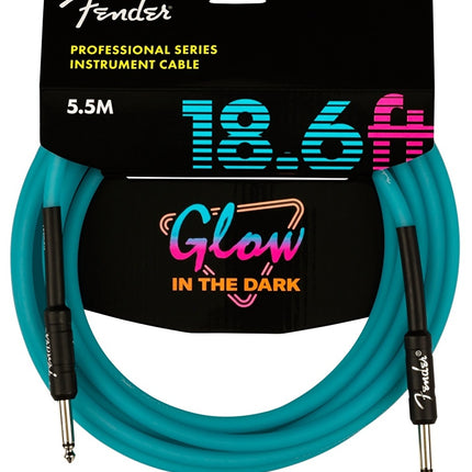 Fender Professional Fluorescent Blue 5m Instrument Cable