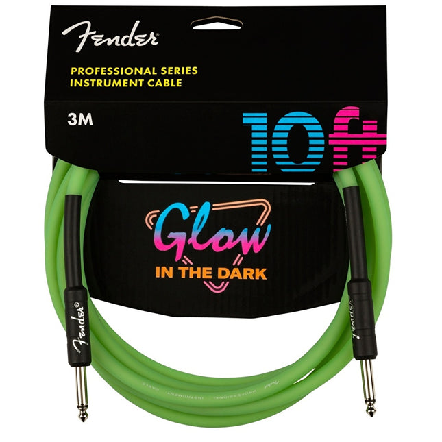 Fender Professional Fluorescent Green 5m Instrument Cable