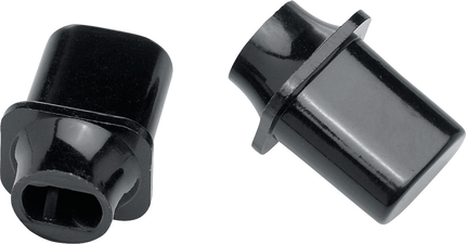 Fender Pure Vintage Telecaster Top-Hat Switch Tips Black 2 Control Knob