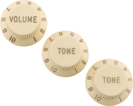 Fender Road Worn Strat Aged White Kontrol Düğmesi