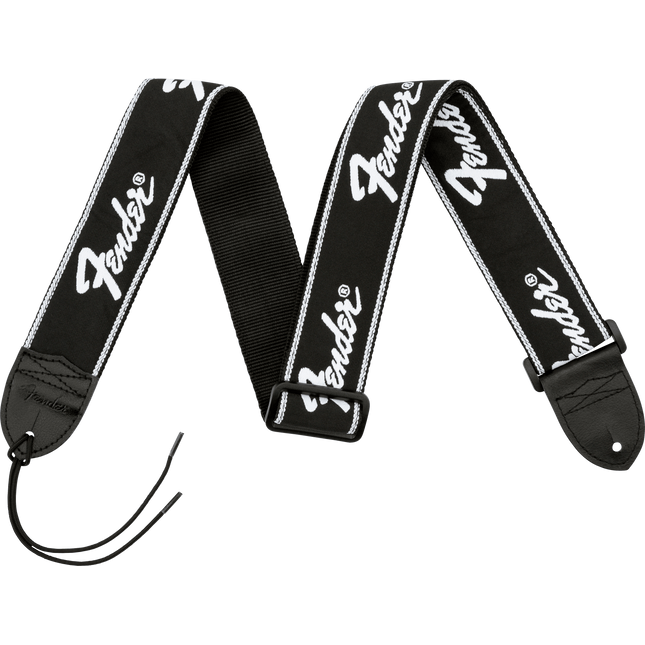 Fender Running Logo Black/White Logo Guitar Strap