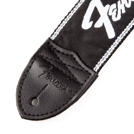 Fender Running Logo Black/White Logo Guitar Strap