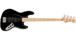 Fender Squier Affinity Jazz Bass Akçaağaç Klavye Siyah Bass Gitar 0378603506