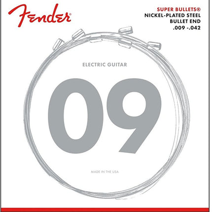 Fender Super Bullet Strings Nickel Plated Steel Bullet End 3250L .009-.042 Electric Guitar String