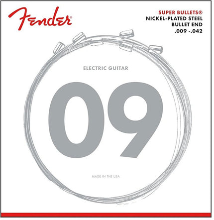 Fender Super Bullet Strings Nickel Plated Steel Bullet End 3250L .009-.042 Electric Guitar String
