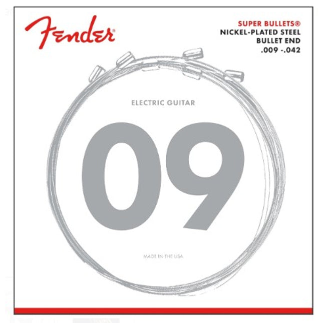 Fender Super Bullets 3250L Nickel-Plated Steel (9-42) Elektro Gitar Takım Tel 0733250403