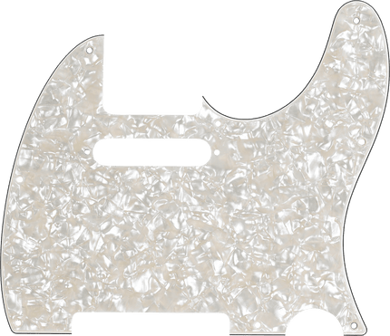Fender Telecaster 8-Hole Mount Aged White Pearl 4-Ply Pickguard