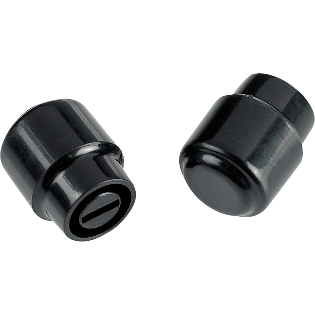 Fender Telecaster Barrel Switch Tips Black 2 Control Knob