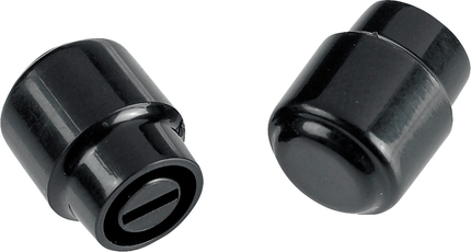 Fender Telecaster Barrel Switch Tips Black 2 Control Knob