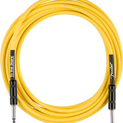 Fender Tom DeLonge 3m To The Stars Graffiti Yellow Instrument Cable