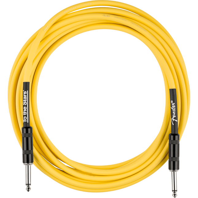 Fender Tom DeLonge 3m To The Stars Graffiti Yellow Instrument Cable