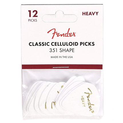 Fender White 351 Shape Heavy 12 Pena