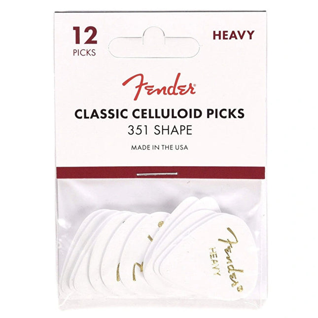 Fender White 351 Shape Heavy 12 Pena