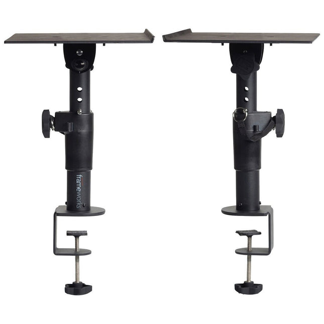 GFWSPKSTMNDSKCMP | Frameworks Clamp-On Studio Monitor Stand Pair