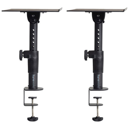GFWSPKSTMNDSKCMP | Frameworks Clamp-On Studio Monitor Stand Pair