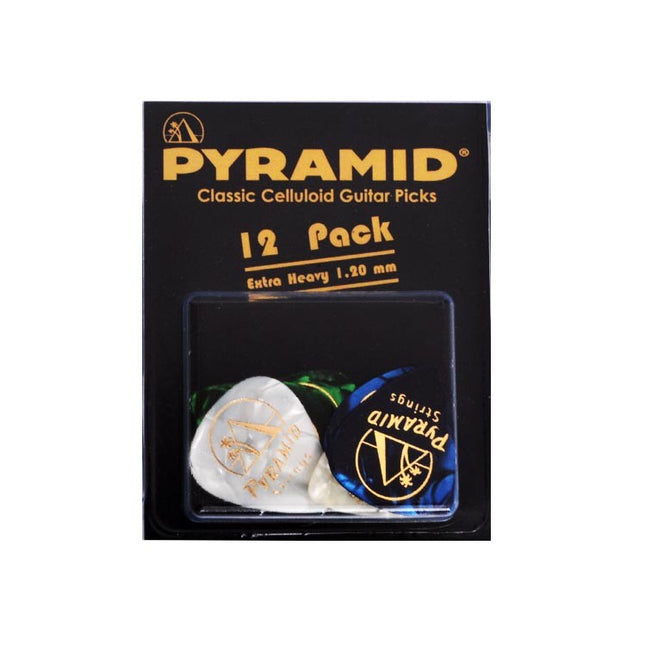 Guitar Accessory Plectrum 12 Pieces Pyramid 1.20 MM Extra Heavy 557CP