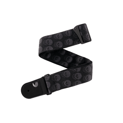 GİTAR ASKISI 50MM DOKUMA SKULLS BLACK TUBULAR