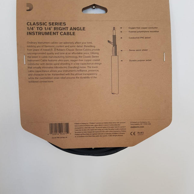 GİTAR KABLO 20 İNCH CABLE RİGHT ANGLE