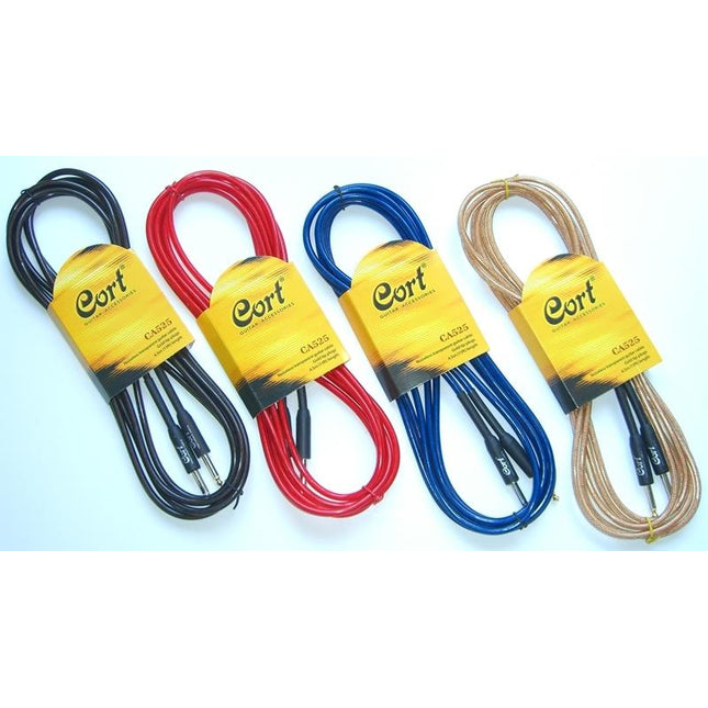 GİTAR KABLO GÜRÜLTÜSÜZ 5M (NOISLESS), ŞEFFAF KIRMI