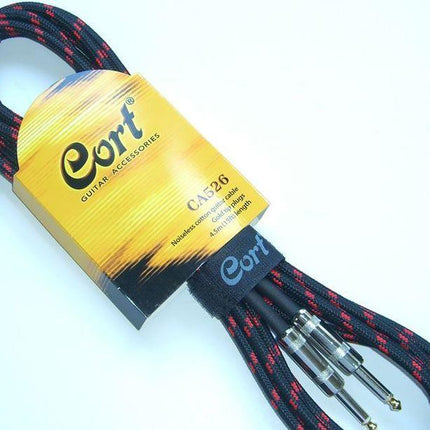 GİTAR KABLO GÜRÜLTÜSÜZ 5M (NOISLESS), SİYAH, GOLD