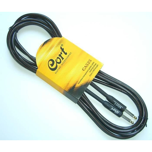 GİTAR KABLO GÜRÜLTÜSÜZ 5M (NOISLESS), SİYAH, GOLD