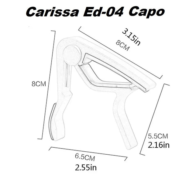 Guitar/Saz Capo Ed-04 Gray