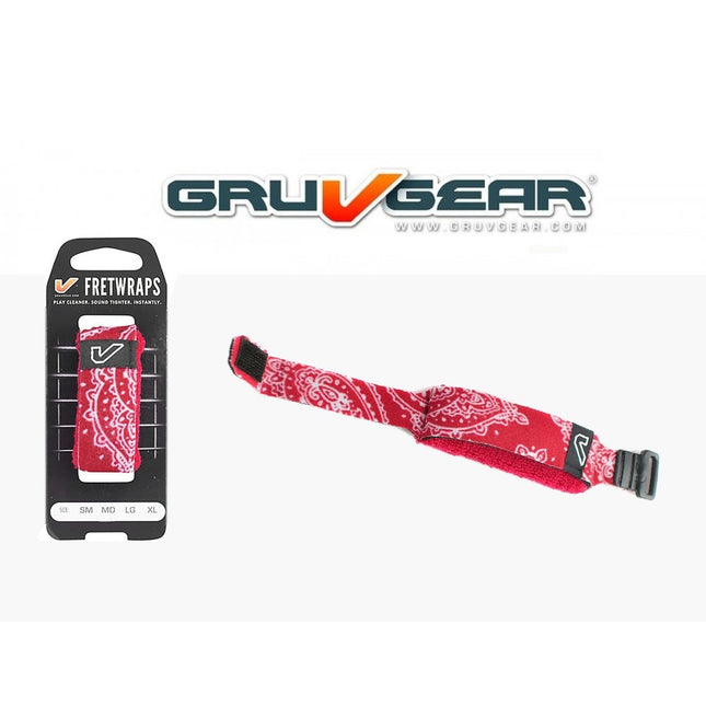 Gruv Gear FretWrap - Red Bandana - Large