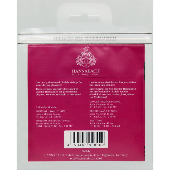 Hannabach 230MT Soprano Ukulele String Set (Hawaii Tuning) 