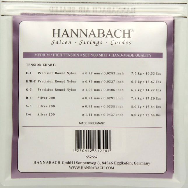 Hannabach 900 MHT Klasik Gitar Teli