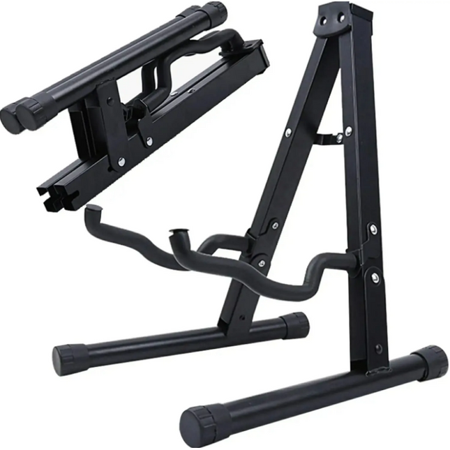 HBK Gitar/Ukulele Taşınabilir Siyah Sehpa J-40E