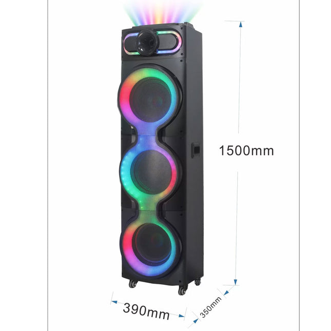 Hepu HP-918 3*12 Super Bass Party Box Bluetooth Speaker
