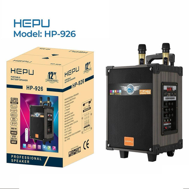 Hepu Hp-926 12 3 Channel Portable Rechargeable Speaker