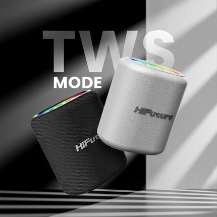 HiFuture Vocalist 100 Kablosuz Bluetooth 25W RGB Mikrofonlu TWS Taşınabilir Karaoke Sistemi Hoparlör Siyah