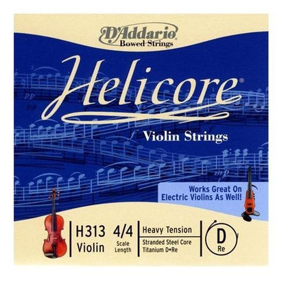 DADDARIO H313H KEMAN TEK TEL, HELICORE, 4/4, D-(RE), HEAVY